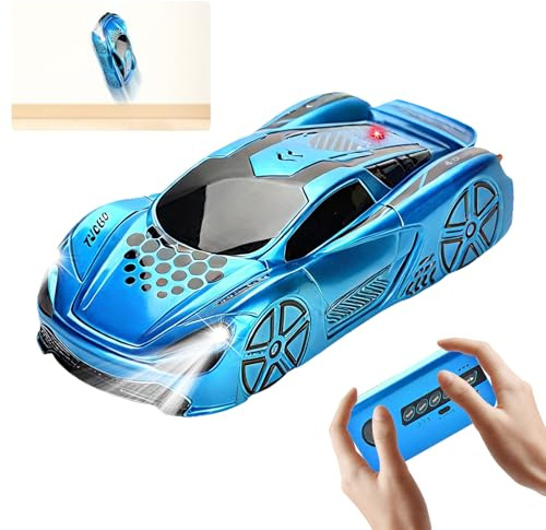 OBEST Télécommande Voiture à Escalade Mur, Véhicule à Escalade Rotation 360°, Voiture qui Peuvent Grimper sur Murs et Plafonds, Portable Car pour Enfants avec Programmation et Présentation Automatique