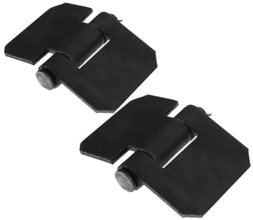 COLLBATH Charnières Lourdes Soudables Pour Porte De Remorque En Acier, 2 Pièces, Charnière Amovible Renforcée, Adaptées Pour Camping-cars Et Portails Métalliques, Quincaillerie Robuste De Remorque