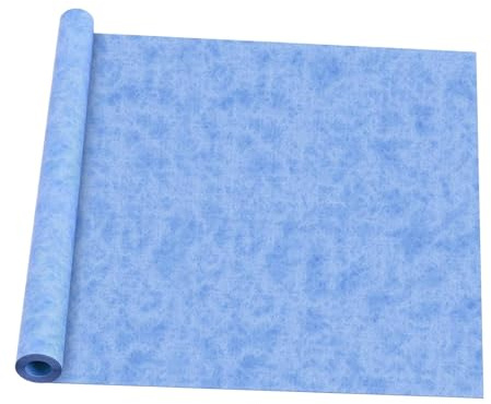 Baoblaze Waterproof Membrane for Shower Flooring Underlayment Waterproofing Membrane for Tile Flooring Steam Room Large Wet Areas Roof, Blue