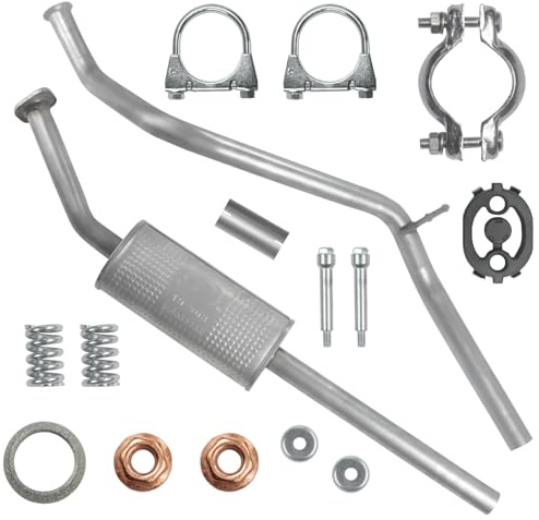POLMOstrow Pot d’échappement pour Peugeot 307 1 I 2003-2008 | Pot d’échappement central, Moteurs : 1.6 | Cabrio, Hayon, Break