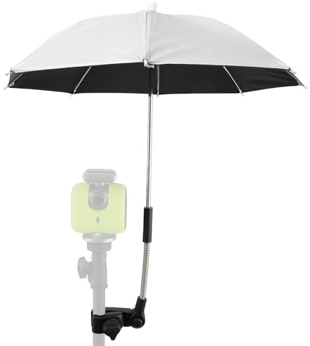 Lconvicely Camera Umbrella Compatible with Xbotgo Chameleon T4 & T1 Tripods – 50cm UV Protection, 180° Rotatable Design Photography Umbrella, Sunshield for Gimbal and Phone