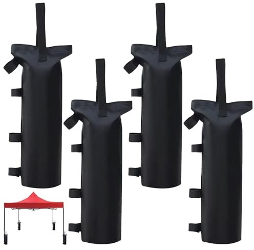 XINFAQAQ Pesos para Carpas Bolsa de Arena 4 Piezas Pesos para Carpas de Exterior Sacos de Arena de Oxford 600D para Carpa de JardíN Carpa Playa(47 x 20cm)