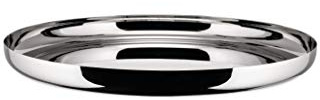 Alessi Jm14/35 Vassoio Rotondo, Acciaio Inossidabile 18/10, Satinato, 35 cm