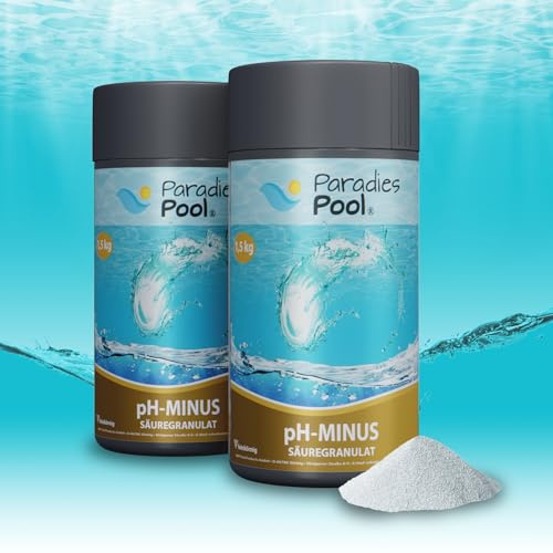 Paradies Pool pH Minus Granulat 3 kg, pH Senker Schwimmbecken Pool