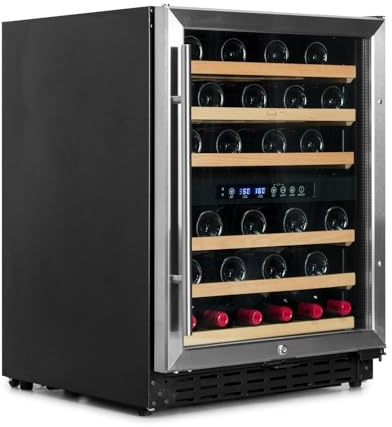 Cave à vin 50 bouteilles Inox CHR 2T - Vinobox - 132Vitrée