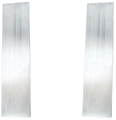 2 Placas de Carga de Selenita Sanación Energética Piedra de Ángeles Rugosa Reiki 2 Barras Cubicoide Cuarzo Varita Rectángulo Meditación