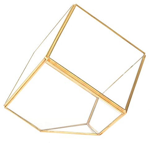 Glas Terrarium, Deko Glas Geometrische DIY Terrarium, Pflanzen Terrarium Glas, Glas Geometrische Terrarium Pflanzer Container Modern Decor Display Blumentopf für Sukkulenten Farn Air Plant glas