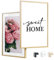 edihome, Marcos de Fotos A3, (2 Unidades), 29,7 x 42 cm, de Madera, Lamina Acrilica, para Título Universitario, Poster, Fotografias Boda, Comunión, Diplomas (Marrón - 2 Unidades)
