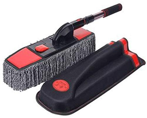 XMING Spazzola for Auto spazzolone Speciale Spazzola for Capelli Morbidi Manico Lungo telescopico Non Fa Male Pulizia Auto Strumento di Lavaggio Auto
