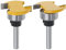 SG Store Set di 2 frese per legno per biscotti a gambo, 6 mm, con fresa scanalata a T, fresa per scanalatura, strumento di lavorazione del legno per libreria, 4 mm e 6 x 6,35 mm