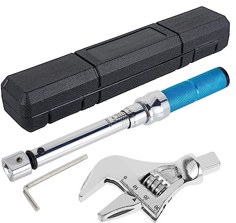 Llave dinamométrica digital ajustable Extremo abierto de acero Cabeza intercambiable Llave dinamométrica Llave inglesa Herramientas de mano for reparación de automóviles de bicicletas Herramientas de