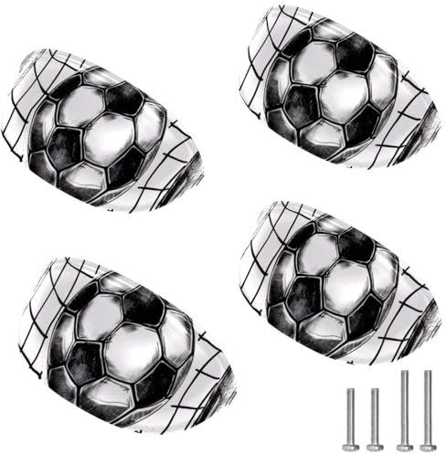 RODAILYCAY Confezione da 4 maniglie per armadietti da cucina, colore bianco e nero, per cassetto, cassetto, cassettiera, con viti, tiranti per ante dell'armadio