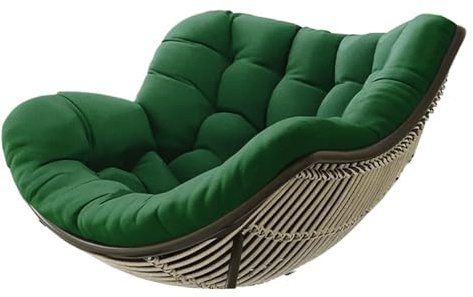 HLTQL Kissen FüR Rattan Korbsessel Polster FüR Korbsessel Halbrund Papasansessel Kissen Kissen FüR HäNgesessel Outdoor Garten Patio Rattan Schaukelstuhl Kissen(#9,120x100x10cm)