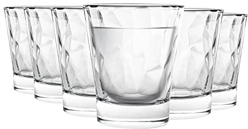 Bormioli Rocco Pack of 24 Diamond Glass Shot Glasses Set - 80ml