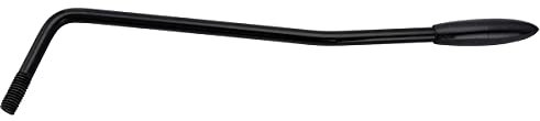 Musiclily Pro 6mm Stahl Gewinde Tremolo Arm Whammy Bar Tremolohebel für Squier Strat Style E-Gitarre, Schwarz mit Schwarzer Kappe