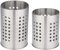 PIQIUQIU - 2 porta utensili da cucina in acciaio inox, antiruggine, grande cestino portaposate per organizzare cassetti e piani di lavoro, per tutte le cucine