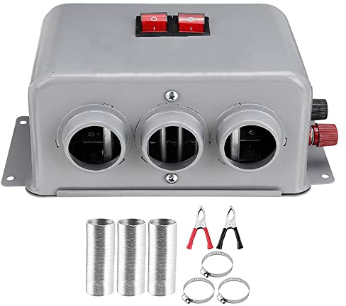 MACHSWON 24V 800W Universal Auto Car Truck PTC Calentador Desempañador de parabrisas de calentamiento rápido con interruptor de 2 velocidades