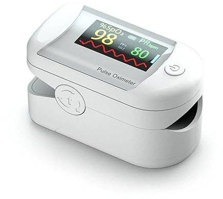 Oxymetre sin Oxymètre de Pouls de Doigt Professionnel Ecran LED Moniteur Portable Mesure la Saturation Oxygène Utilisation Domestique pour Fitness et Sport