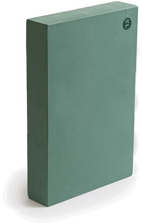 Yoga Studio Bloc de yoga – 30 cm x 20 cm x 5 cm, bloc EVA antidérapant, accessoire d'exercice léger (vert sauge)