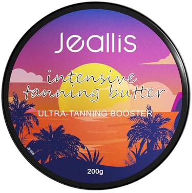 Jeallis Extreme Dark Intensive Tanning Luxe Gel Watermelon, Tan Accelerator for Outdoor Sun and Tanning Beds, Sun Tanning Butter for Natural Faster Darker Tan 6.8oz