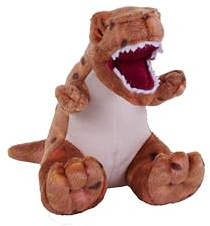 Wild Republic Cuddlekins Eco Mini T-Rex, Stuffed Animal, 8 Inches, Plush Toy, Fill is Spun Recycled Water Bottles, Eco Friendly