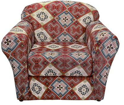 Arquiel Fodere Copripoltrona Elasticizzato 1 Posto 2 Pezzi, Fodere Copridivano Con Braccioli Antiscivolo Fodere Copridivano Lavabile Protezione Per Soggiorno Camera(Mandala boho)