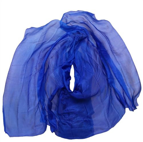 Bauchtanz Schleier Bauchtanz-Seidenschleier, Farbverlaufsschal, Performance-Schal, handgefertigt, natürliche echte Seide, handgeworfen, for Erwachsene und Frauen. Bauchtanz Schleier Halbrund ( Color :