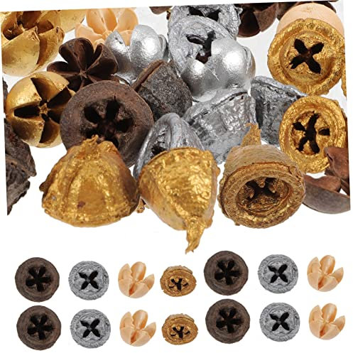 IMIKEYA 35stücke Teiliges Getrocknete Eukalyptusfrucht Ornamente Naturdeko Für Weihnachtskränze Adventskranz Trockenblumen Bastelmaterial Für DIY Weihnachtsdeko Und Fotorequisiten
