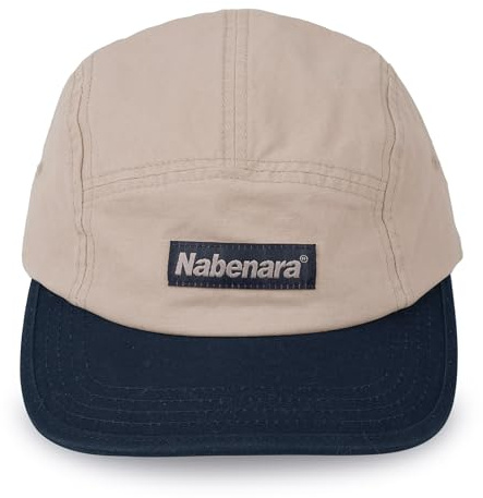 Clakllie Vintage Flat Brim Cap Short Brim 5 Panel Hats Soft Top Baseball Cap for Men Short Bill Trucker Hat Strapback Hat,HNZD2-Beige