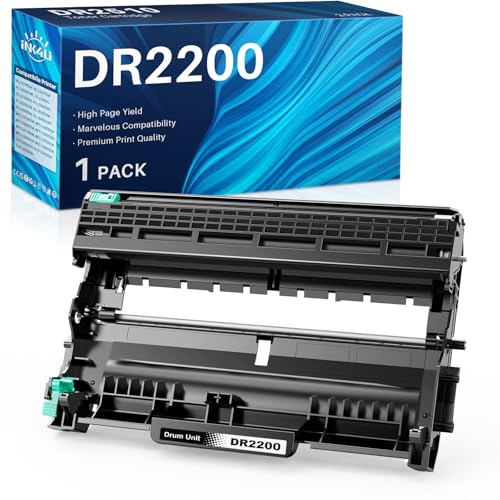 INK4U DR2200 Trommel kompatibel für Brother DR 2200 Trommel kompatibel mit Brother HL2130, HL2135W, HL2240, HL2240D, HL2250DN, HL2270DW, FAX2840, FAX2845, FAX2940 (nur DR2200 Trommel)