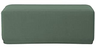 WJHDWYD Hockerbezug, Jacquard-Hockerbezug, Bezug, Bezug for Ottomane, Fußhocker 1Stk(Verde Oliva)