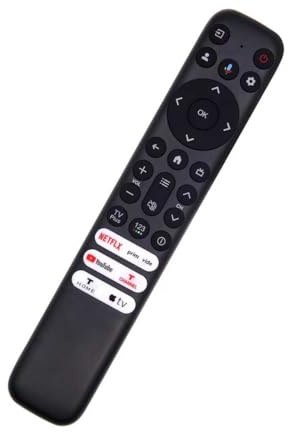 Remplacement Telecommande TCL Smart TV 4K UHD QLED – Aucun réglage requis – sans Fonction vocale