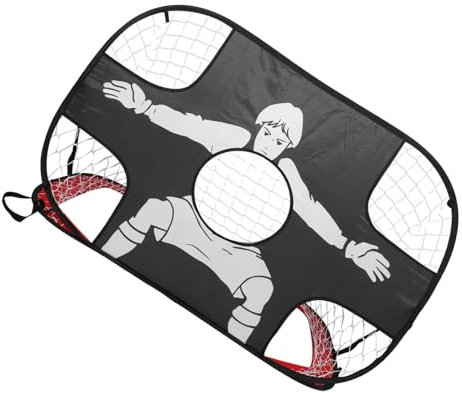 UKCOCO Faltbares Fußballtor Mit Mesh-Netz Für Junge Mädchen Tragbares Fußball-trainingsnetz Faltbares Tornetz Zum Üben Im Freien Robuste Konstruktion Für Kicktraining