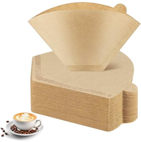 160 filtres à café en papier, filtre à café en forme de U, filtre à café pour extraction, accessoires pour la maison, le bureau et les tasses filtrantes