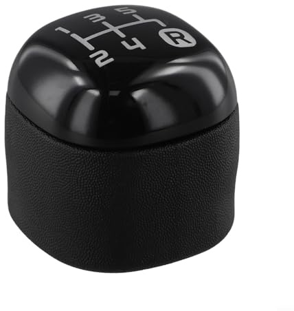 Pomello del cambio per Fiat Panda 2012+, Nero, 5 marce, Sostituzione del pomello del cambio, Design interno migliorato