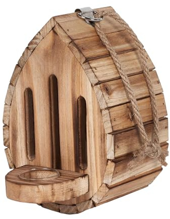 Casa y de Mariposas – Madera 25 x 15 x 10 cm | Hábitat de Mariposas de Madera Natural | Caja de Refugio Colgante al Aire Libre para atraer la alimentación y Proteger a Las Mariposas en el