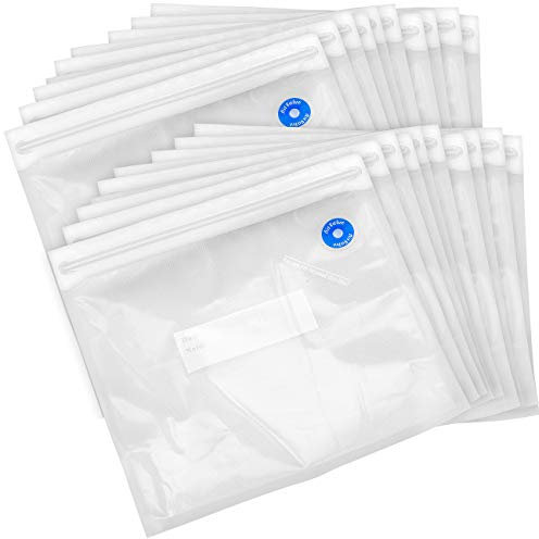 Rosenstein & Söhne vuoto sacchetto Con Valvola: Set di 20 sacchetti sottovuoto, 22 cm x 21 cm ciascuno (Busta sottovuoto Con Valvola, Busta sottovuoto Valvola, Contenitori per alimenti)