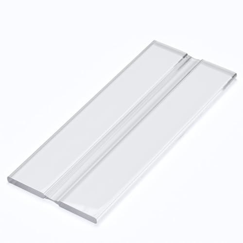 4X 100mm Low Profile Flex Hinges, Flexible Living Hinges, Transparent, Continuous Acrylic Piano Hinges