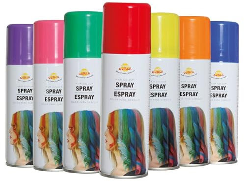 FIESTAS GUIRCA Spray de Color Negro de la Laca para el Cabello