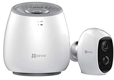 EZVIZ C3A Indoor/Outdoor Battery Camera and 4G Hub with Built-in Siren