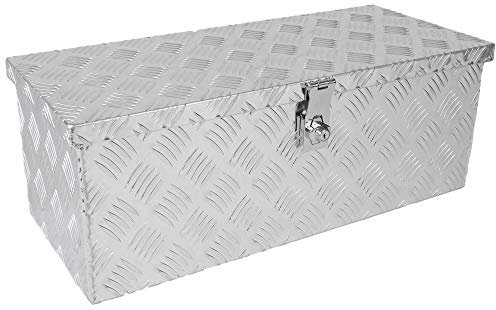 Deichselbox Staukasten Staubox Werkzeugkasten Truckbox aus Aluminium Riffelblech B 690 x H 250 x T 290 mm LKW Expeditionsfahrzeug Wohnmobil Anhänger ohne Befestigungsmaterial