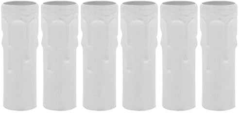 Uonlytech Kronleuchter Hülsen E14 Kerzenlampen-Sockelhülse Für Europäische Kristallleuchter Kerzenleuchter Und Retro-Kronleuchter 6 Stück Basisabdeckungen Ersatzteile