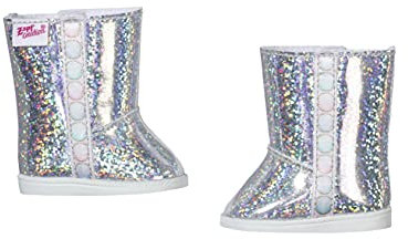 BABY born Winterstiefel hoch, hohe Puppenstiefel in Silber für 43 cm, 831786 Zapf Creation