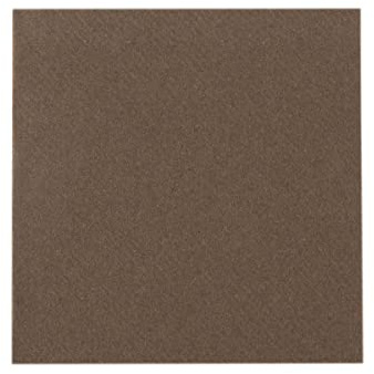 Sovie HORECA Mini Cocktailservietten in BRAUN aus Linclass Airlaid, 20 x 20cm, 1/4 Falz, 200 Stück – elegante Premiumservietten in Stoffoptik für Bar, Event & Gastronomie
