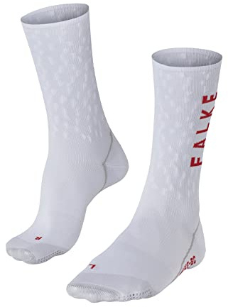 FALKE Unisex Fahrradsocken BC Impulse Peloton U So Funktionsmaterial antiblasen 1 Paar, Weiß White 2008, 42-43
