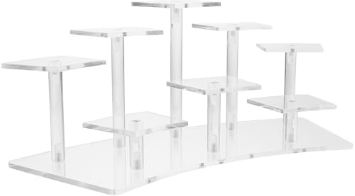 Cabilock Acryl Display Rack Mehrschichtiges Schmuckständer Für Parfüm Figuren Und Ornamente Klarer Aufsteller Für Schminktisch Juweliergeschäft Einfach Zu Montieren 11.42 X 4.92 X 4.72 in