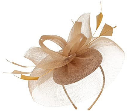 Fascinator Schwarz Women's Tea Party Wedding Baseball Caps Wedding Tea Party Hair Accessory Feather Flower Veil Bowler Bride Hat for Cocktail Wedding 50er Jahre Fascinator Hut Für Frauen