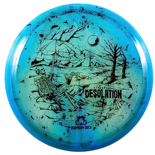 DOOMSDAY DISCS Desolation Midrange | Professional Level Disc Golf Mid in Premium Gummy Clear Plastic (173-176 Grams)