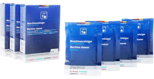 4x45g (Multi Pack 3) Pulitore detergente sgrassante in busta per lavastoviglie 12 x 45gr. 00312193 compatibili con Bosch Siemens Neff Gaggenau NEW 00312485 2026