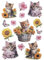 Ideen mit Herz Feuille d'autocollants 3D En relief Gaufrage de qualité supérieure avec effet 3D Images de fenêtre Scrapbooking Feuille DIN A4 avec de nombreux motifs (cha